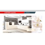 Фасад LuxeForm Crystaline GL-000U Белая ночь, глянец, толщина 20мм, основа МДФ, обратная сторона-высокопрочное покрытие в цвет