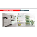 Фасад LuxeForm Crystaline GL-402U Магическая мята, глянец, толщина 20мм, основа МДФ, обратная сторона-высокопрочное покрытие в цвет