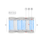 Матрас пружинный "ГРИН" ~Multi-Zone~ Cotton Design ВЕЛАМ