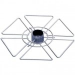 Полка для бокалов 350/50 хром