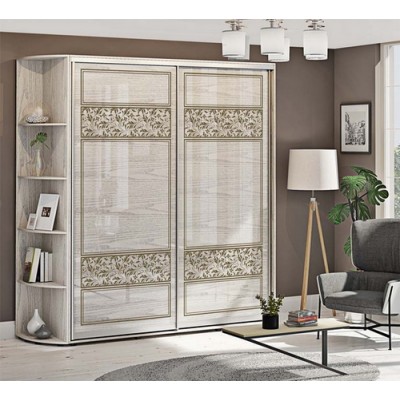 Шкаф-купе "Валенсия" крашеный высокий глянец 2,0м